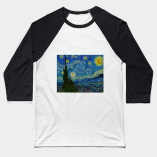 The Starry Night by Vincent van Gogh (1889) Baseball T-Shirt